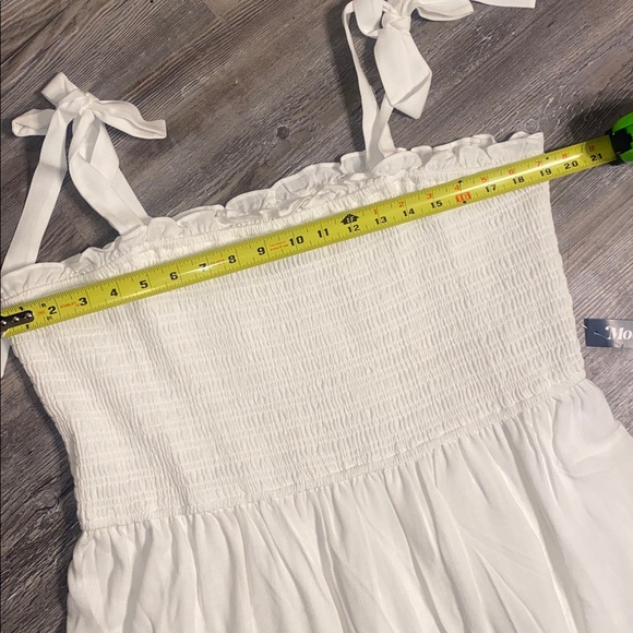 NWT MODCLOTH White CottageCore Midi Dress XL - Picture 8 of 10